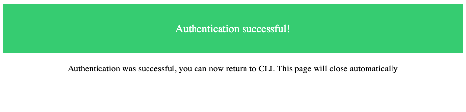 Azure SSO CLI Log In