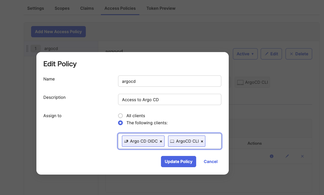 Edit Policy