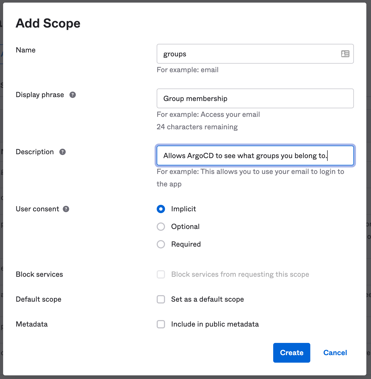 Groups Scope