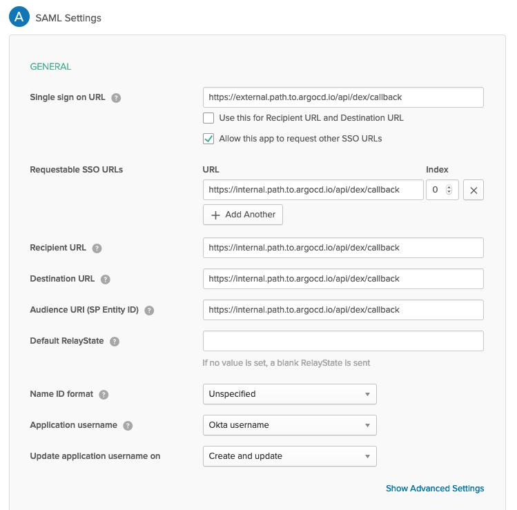 Okta SAML App Split